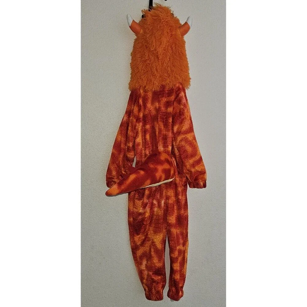 NEW Orange Monster Halloween Costume Toddler 2-3T Hooded Jumpsuit Hyde & Eek